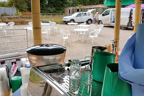 Our sustainable pop-up coffee stand at the Dogwise fun day