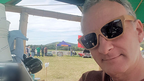 Bamboo Sunglasses were definitely needed at the Mendip Mower Racing Festival 2017