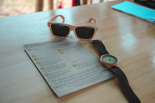 Simon Billing Photographer : Bamboo Coffee, Bamboo Watch, Bamboo Sunglasses